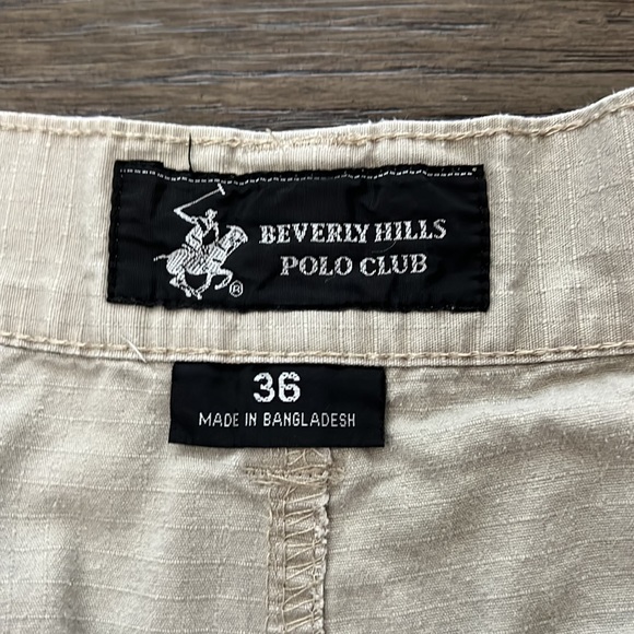 Beverly Hill Polo Club men’s khaki cargo shorts - Picture 6 of 14